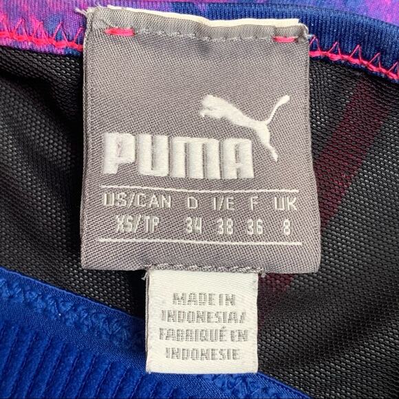 Puma Yogini Strappy Sport Bra Dry Cell Size SX Pink and Blue - Picture 9 of 10
